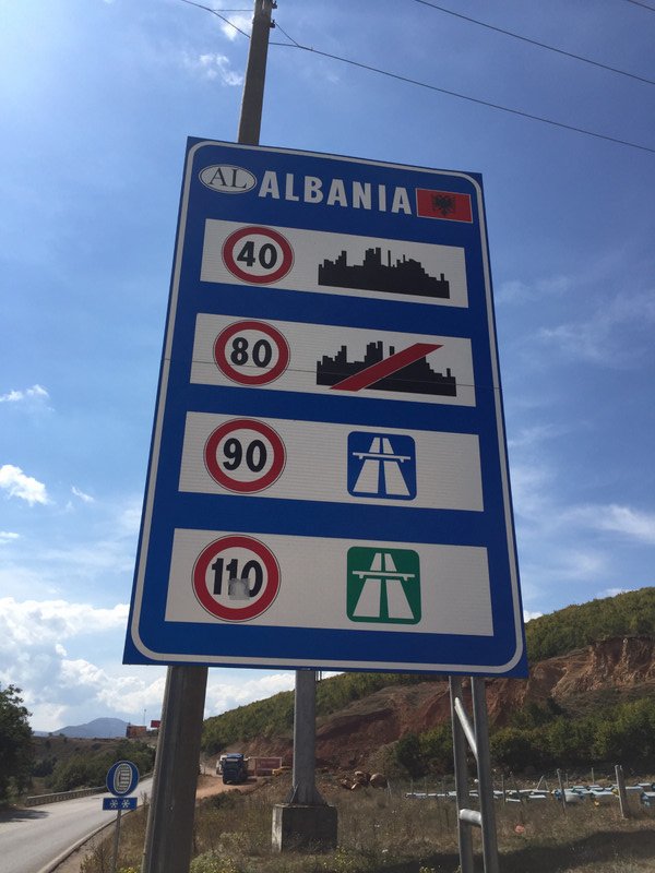 Arriving in Albania 
