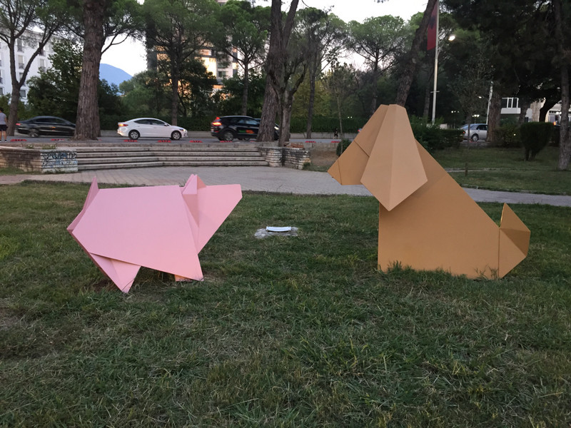 Origami sculptures 