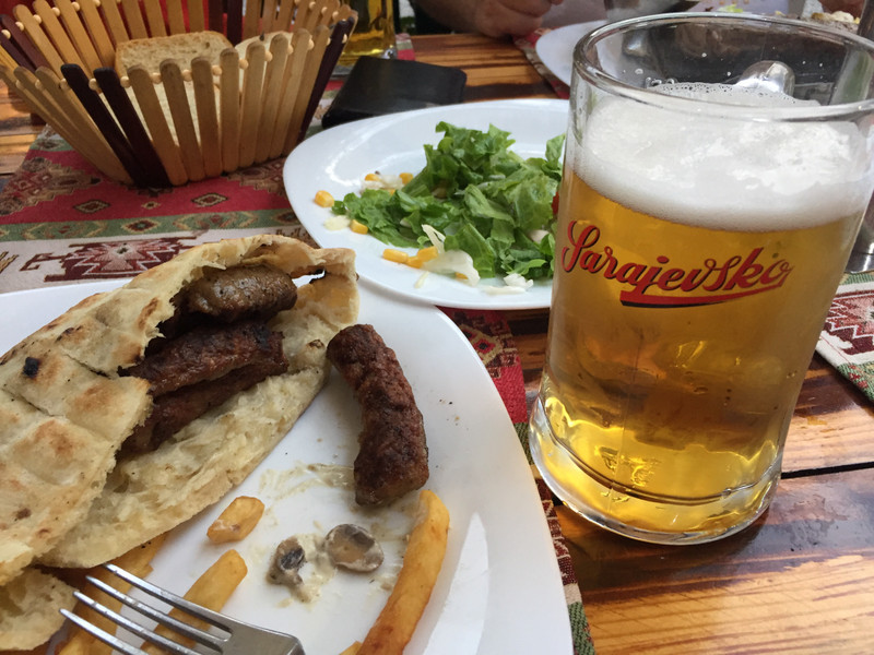Beer and kebabs 