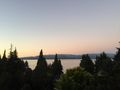View from Villa Huinid at dusk