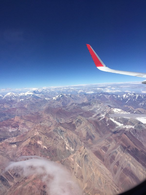 Flight over the Andes 