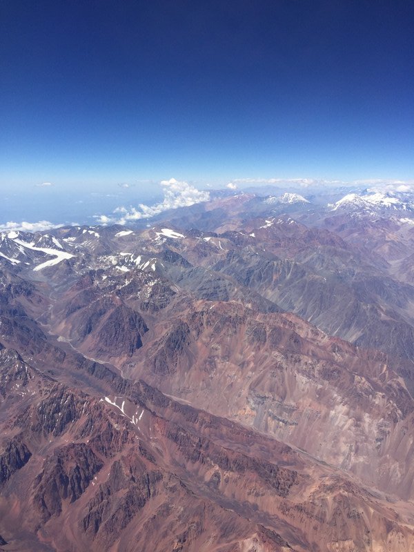 Flight over the Andes 