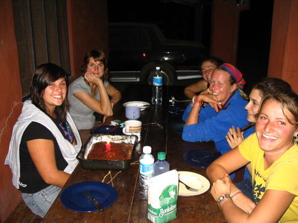 dinner with other volunteers( Gaizkhane, Angela, Esther, Geneva, Renata and Lisa)
