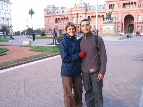 In front of Casa Rosada