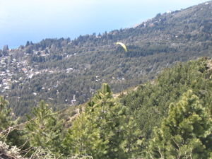 Paraglider above Bariloche