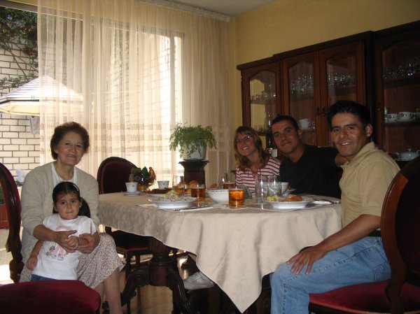 LuisÂ´ mother, little Maria Fe, Luis and us