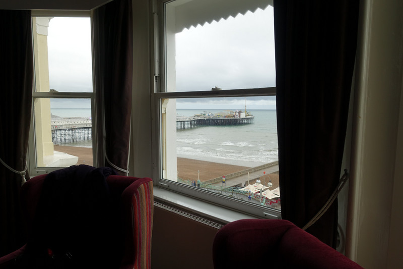 Hotel window in Brighton