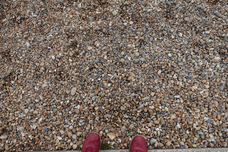 The beach, yep, stones not sand
