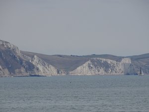 Cliffs across the harbour in Weymouth