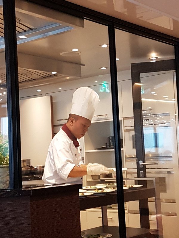 Chef's Table restaurant - chef at work