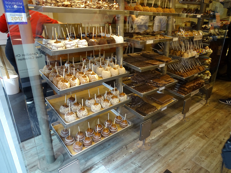 Caramel Apples in Rocky Mountain Chocolate Factory