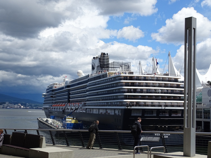 Cruise ship in Canada Place