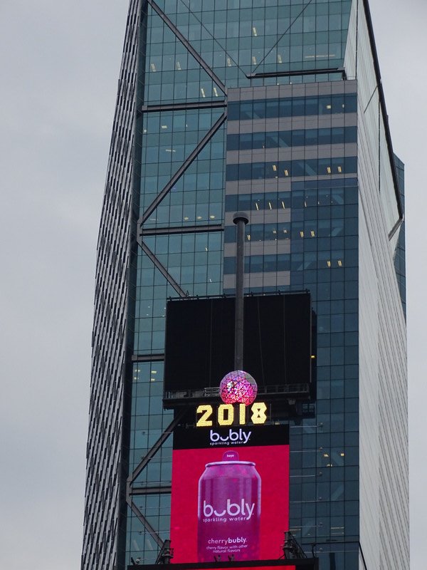 The New Year's Eve crystal ball in Times Square 