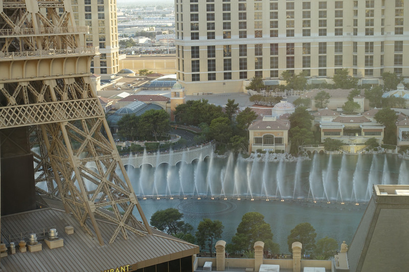 Bellagio fountains from our window