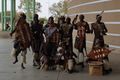 Traditional dancers outside Victoria Falls airport