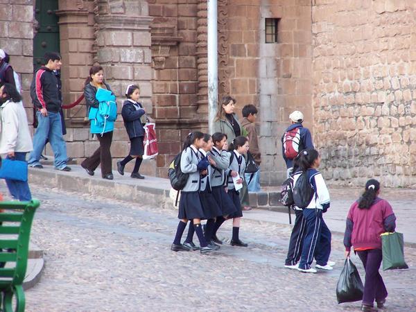 Schoolgirls in Cusco