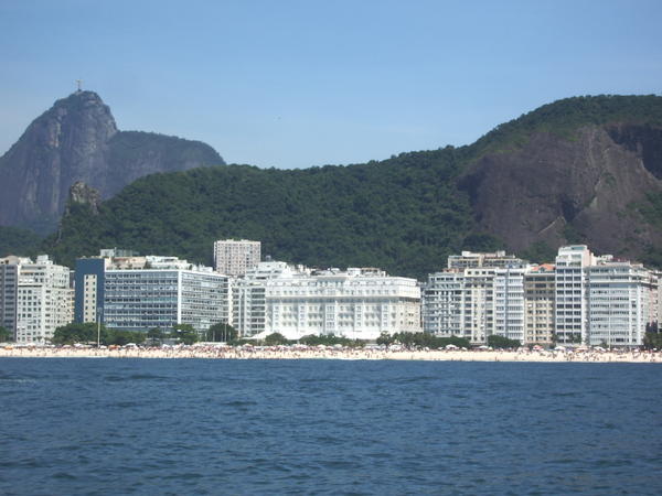 Copacabana Palace Hotel and Christ Redeemer - Cristo Redentor