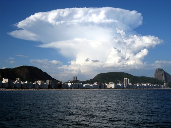 Clouds invading Copacabana