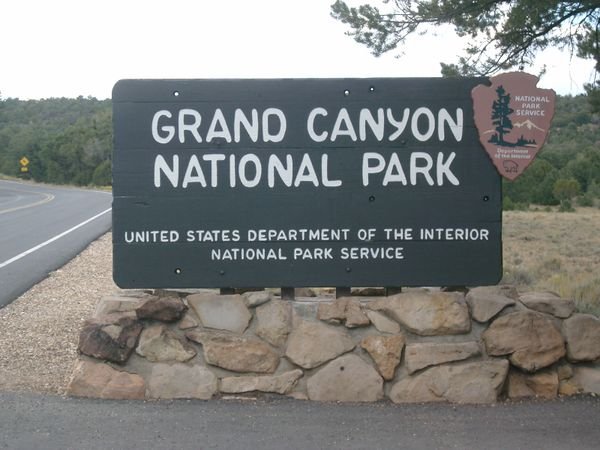 Arriving at the Grand canyon