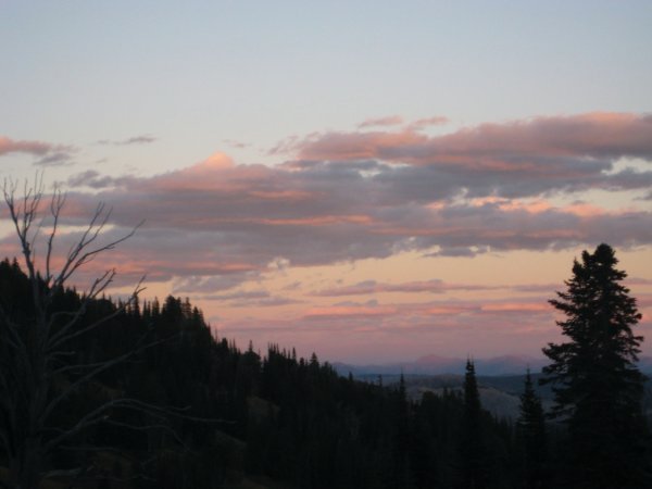 Yellowstone sunset