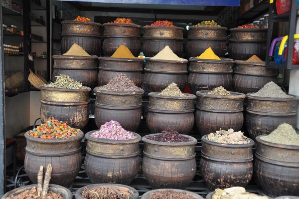 Beautiful fresh spices in all the markets