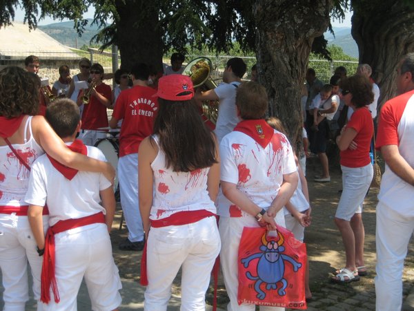 Sea of White and red St Fermin Pamplona
