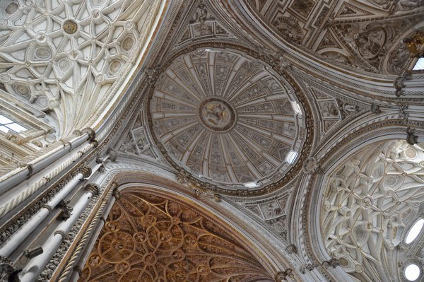 Adorned Church ceilings replace Mosque simplicity