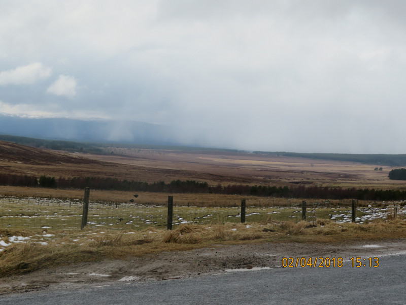 Rain over the Cairngorms