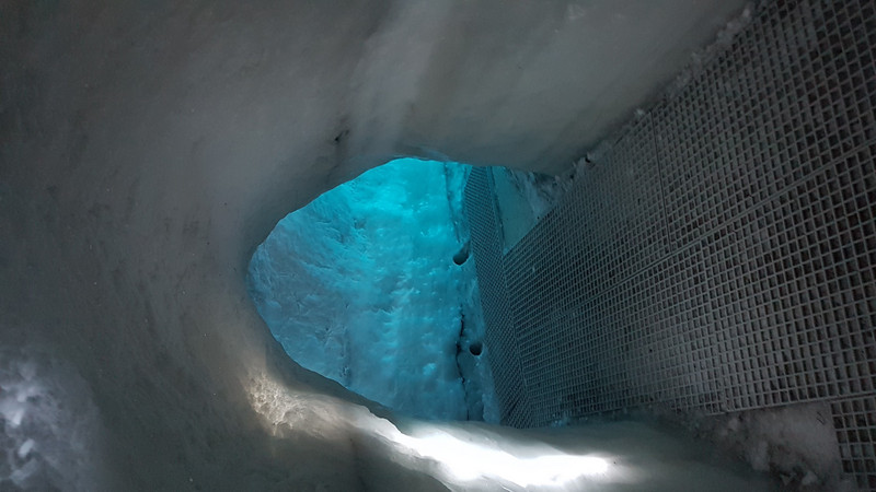 Ice cave at the Perlan