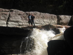 Waterfall near camp.