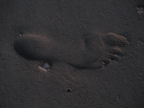 Jo's footprint.