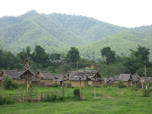 Our riverside huts in Pai...