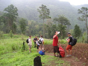 Our trekking group..