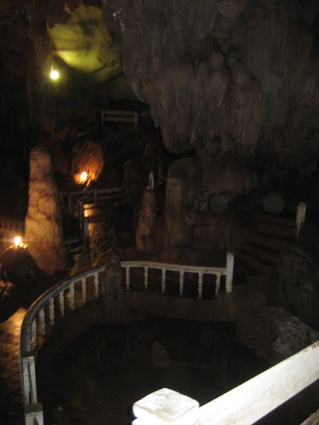 The caves...