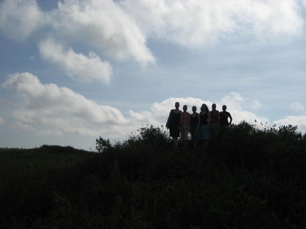 Us on a hill of a ex american military base.