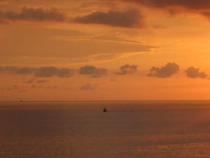 Boat on the horizon...