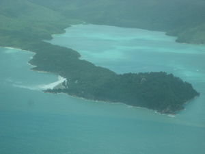 Whitehaven Beach...the weather was not very good..
