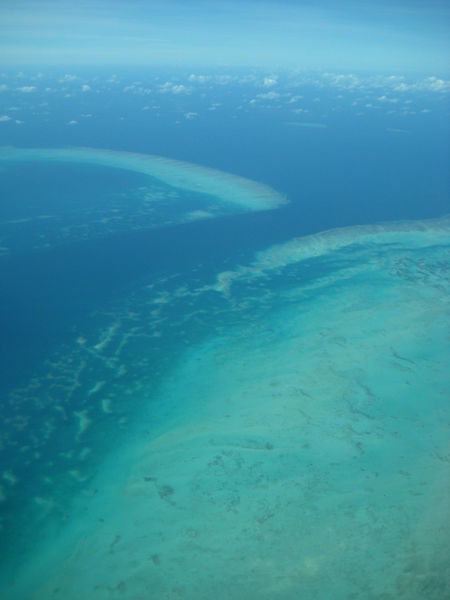 The Reef off Cairns heading north..