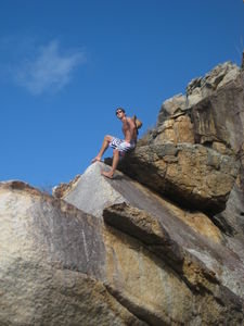 Sean on the rocks...