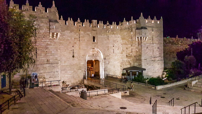 Damascus Gate st night
