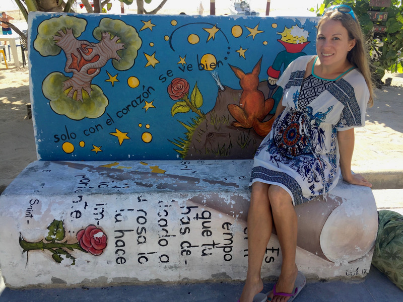 The Little Prince on the Malecón in Mahahual