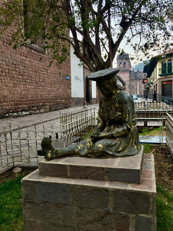 Pensive statue