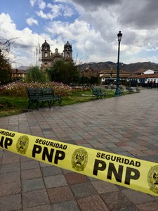 The Plaza de Armas is still closed