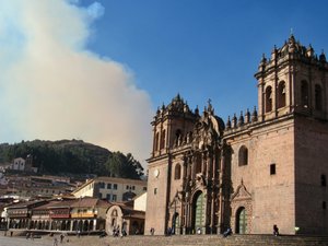 Wildfires above Cusco