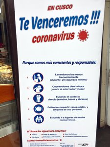 In Cusco, we will defeat you Coronavirus!!!