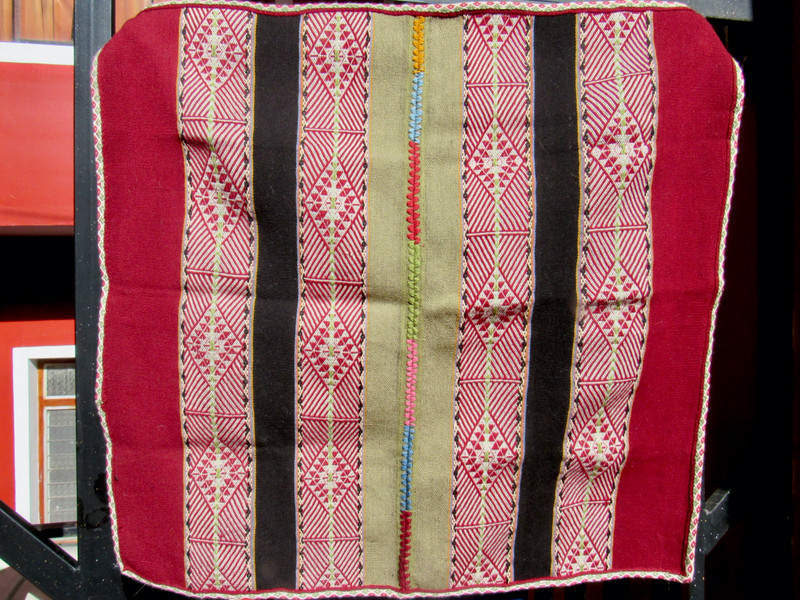Traditional blanket from Ausangate