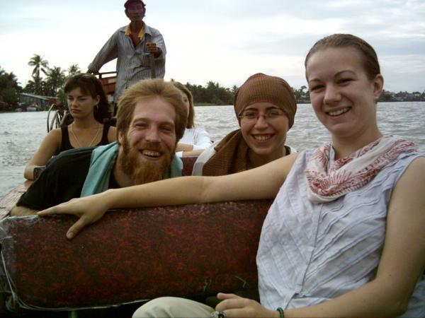 Ingrid and Leo on the Mekong