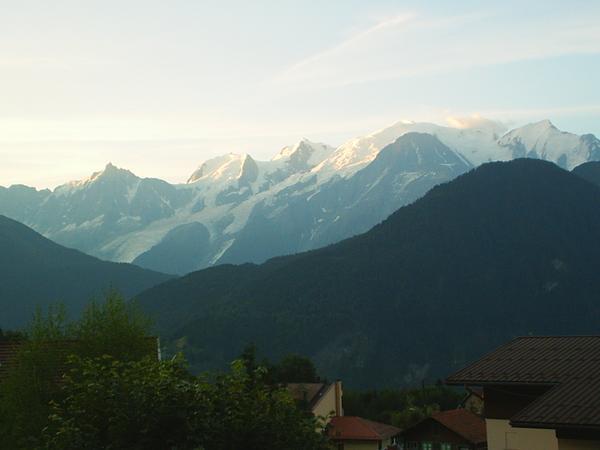 Dawn on Mt Blanc