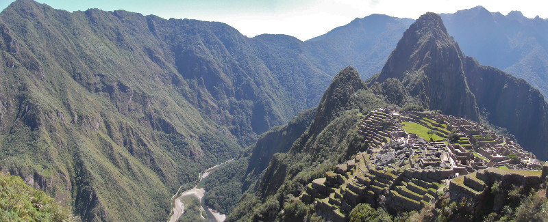 From the peak of Machu Picchu