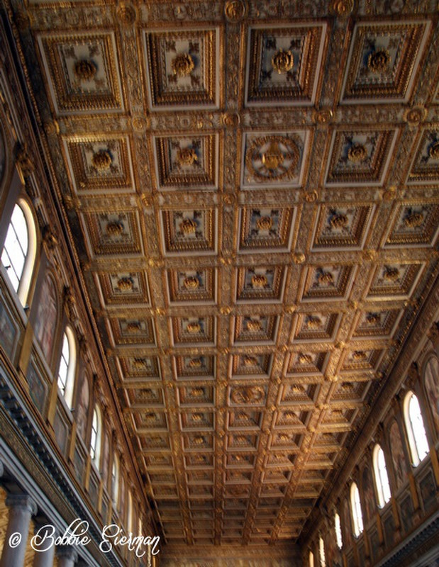 Ceiling of the church